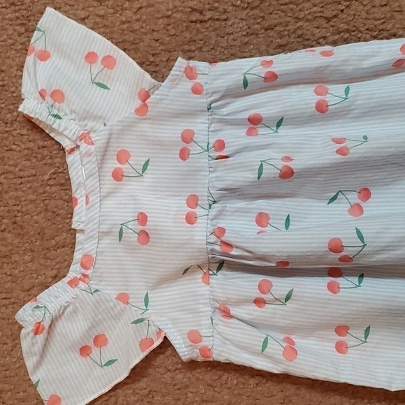 Carter's Infant Girl's Summer Romper & Sleeveless 2pc Set Size 6M - Picture 3 of 12